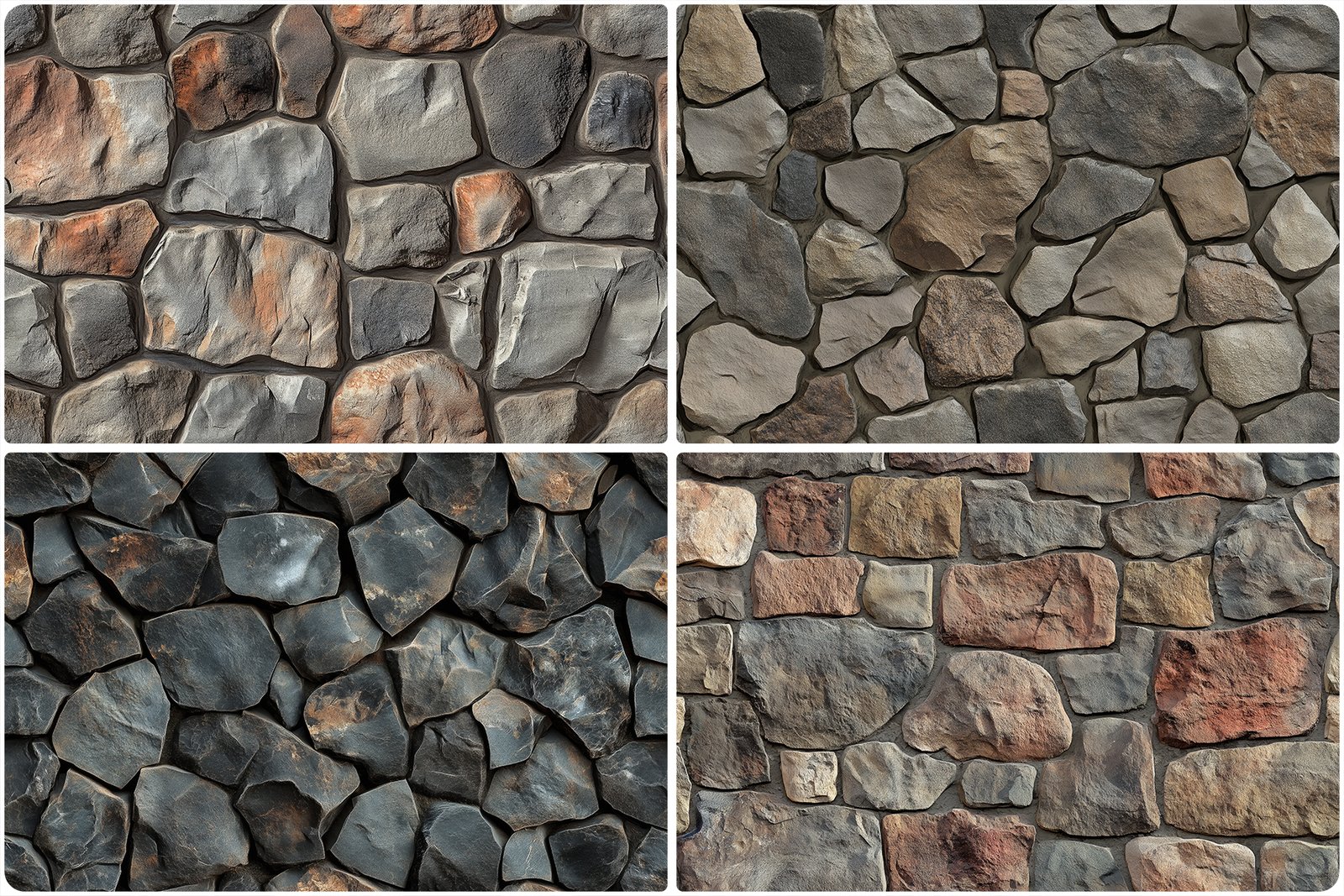 30 Rubble Stone Texture Backgrounds