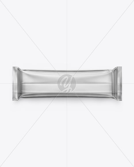 Matte Metallic Snack Package Mockup