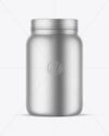 Matte Metallic Protein Jar Mockup