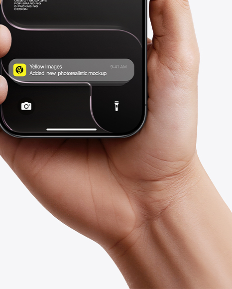 iPhone 17 Air Space Black in a Hand Mockup