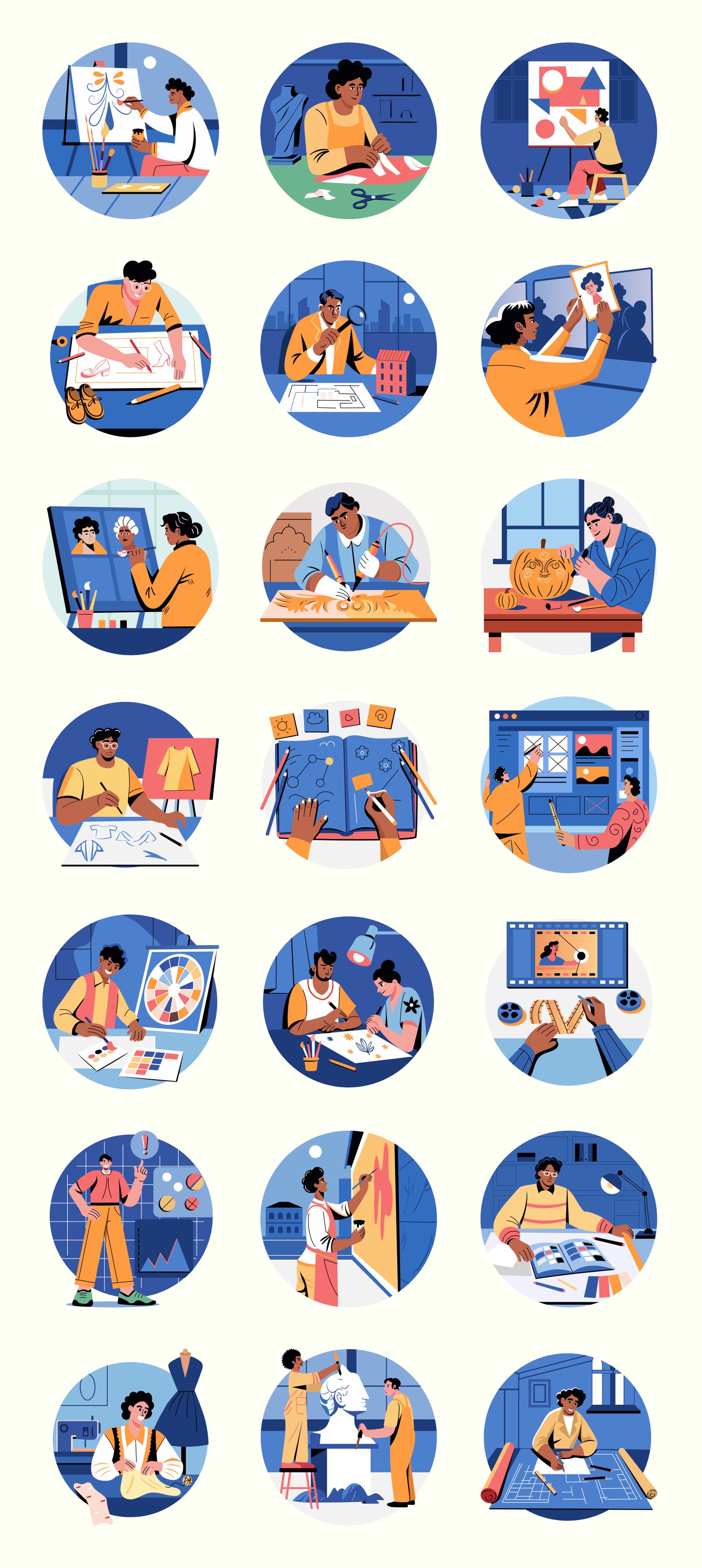 Creative Design Illustration Set