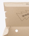 Opened Kraft Paper Food Box Mockup