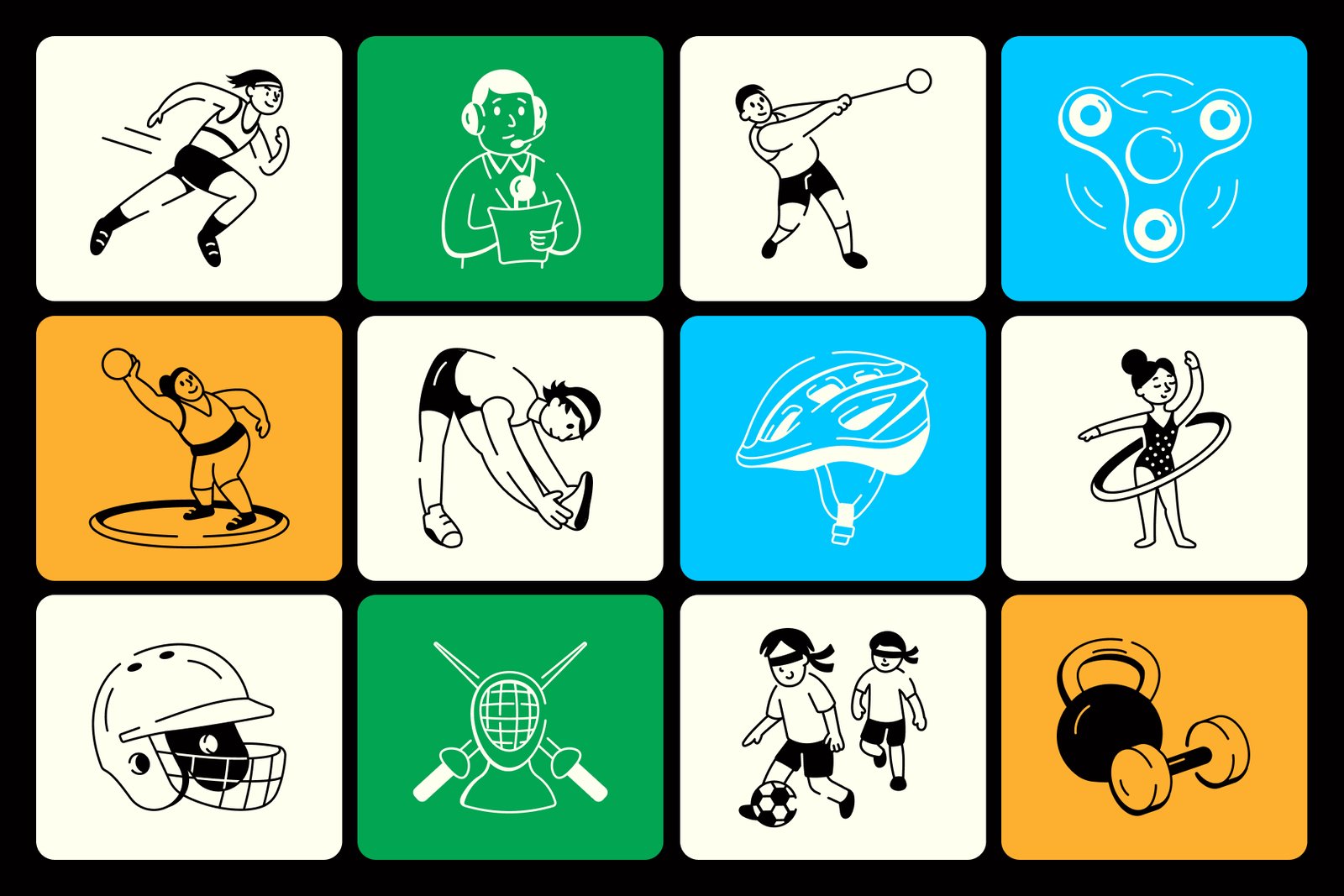 Olympics Doodles Art Set