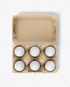 Opened Egg Carton Packaging Mockup