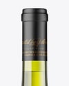 Green Glass White Wine Bottle Mockup