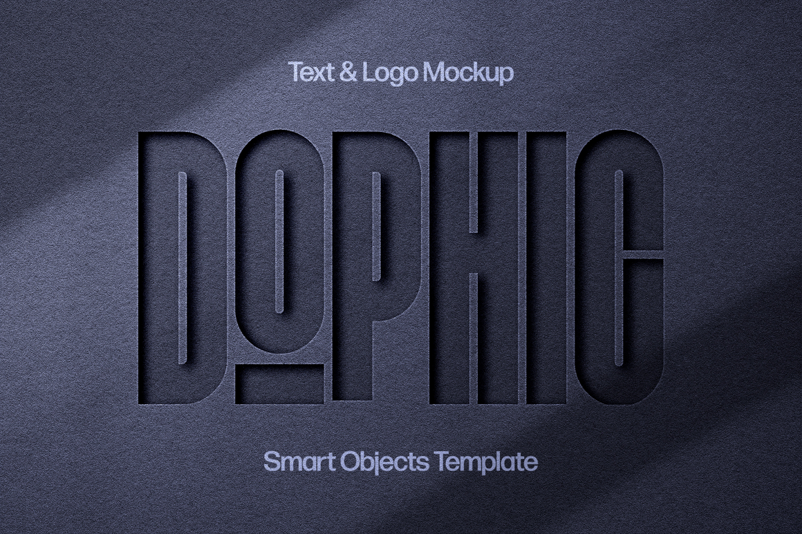 Cut Out Text &amp; Logo Moсkup