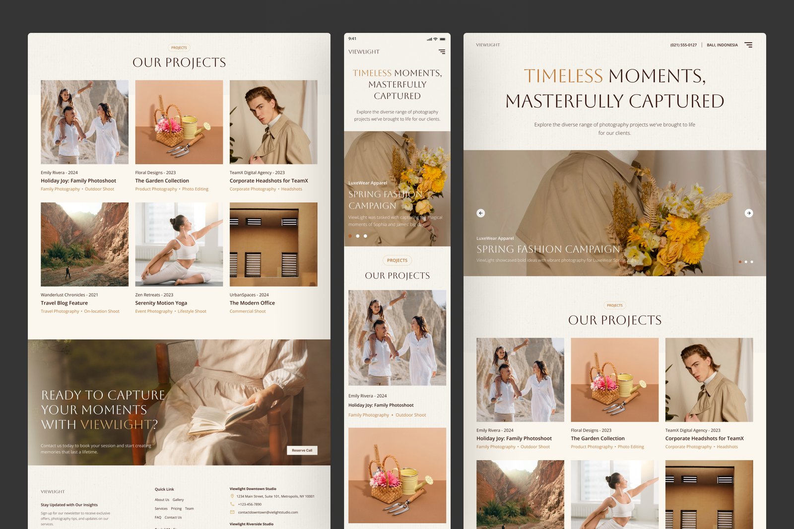 Viewlight - Photo Studio Website