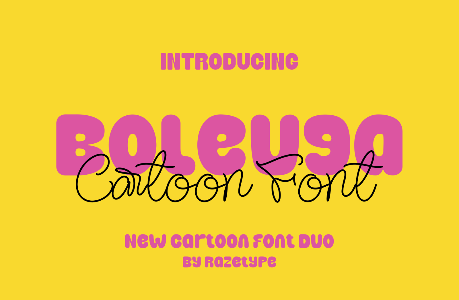Boleuga - Cartoon Font Duo