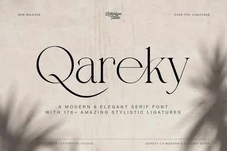 Qareky a Modern & Elegant Serif - Fonts