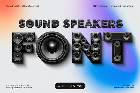 Sound Speakers Font - Fonts
