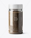 Spice Jar with Grounded Black Pepper Mockup