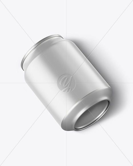 Aluminium Can With Matte Finish Mockup