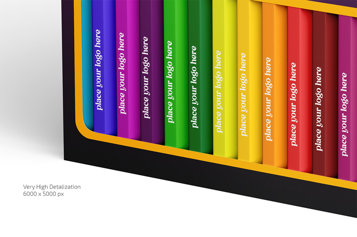 Pencil Box Mockup Set