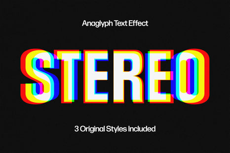 Trippy Anaglyph Text Effect - Text effect photoshop