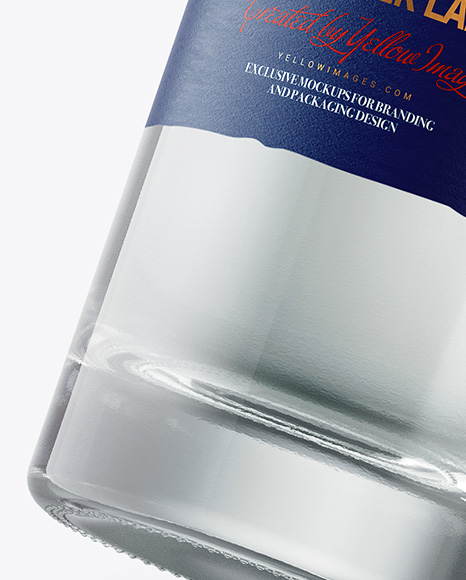 Tall Dry Gin Bottle Mockup