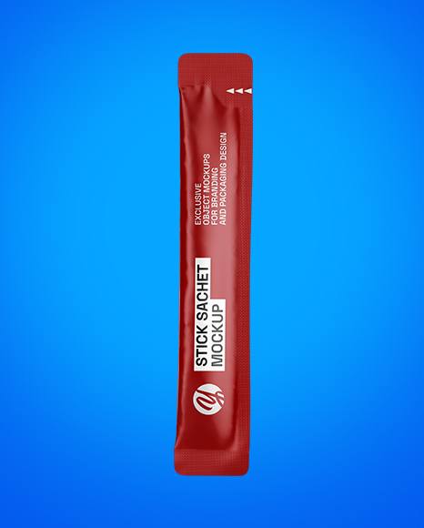 Matte Stick Sachet Mockup