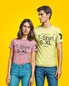 Young Couple Wearing T-shirt and Jeans Mockup
