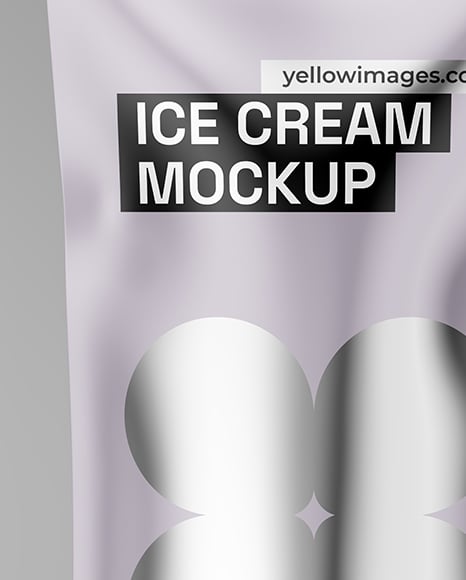 Glossy Ice Cream Package Mockup