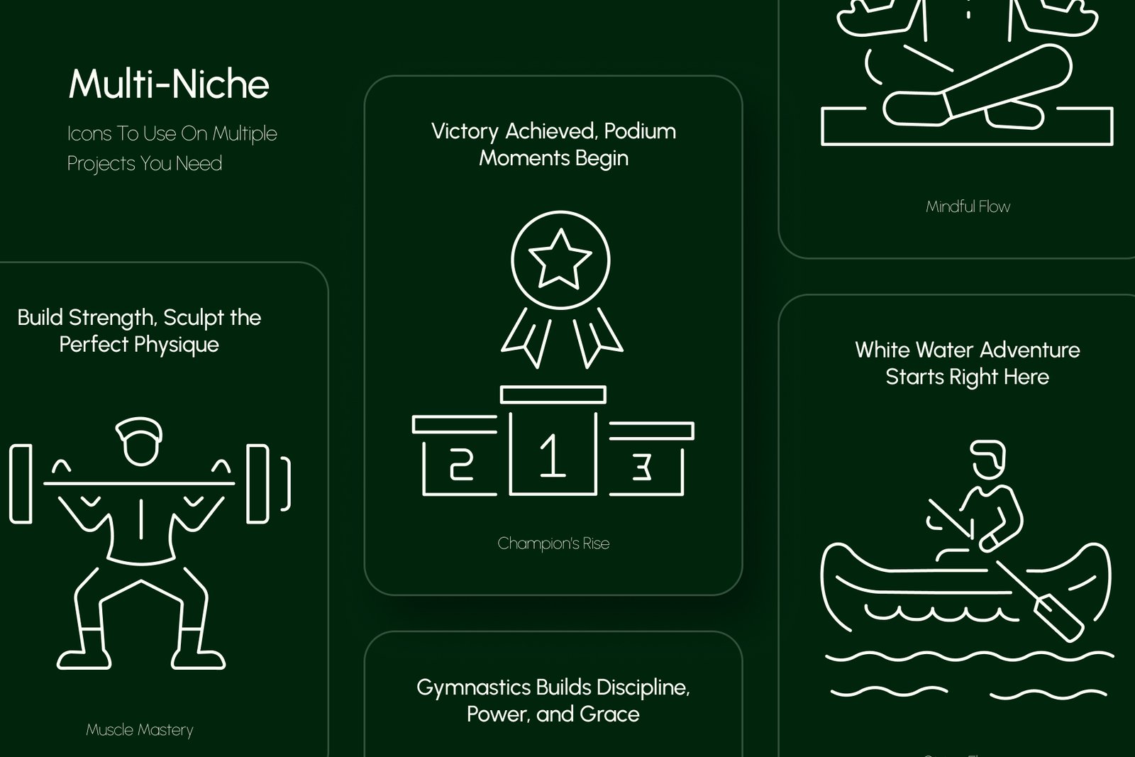 Sports Icon Art Set