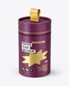 Kraft Paper Tube with Pull Tab Mockup