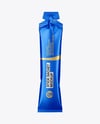 Metallic Stick Sachet Mockup - Front View