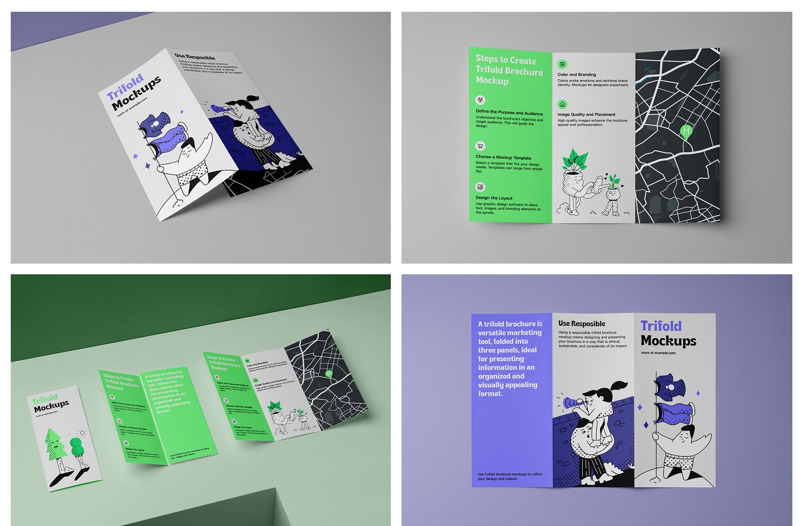Studio Trifold Mockups