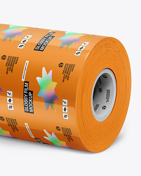 Glossy Film Roll Mockup