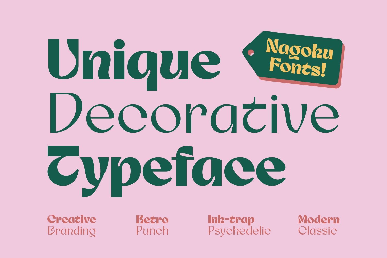 Nagoku - Retro Display Font