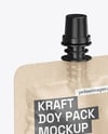 Kraft Doy Pack Mockup