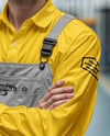 Engineer Wearing Bib Overalls and Shirt Mockup
