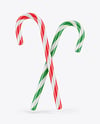 Two Candy Canes Mockup