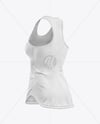 Women's Tank Top Mockup - Back Half Side View