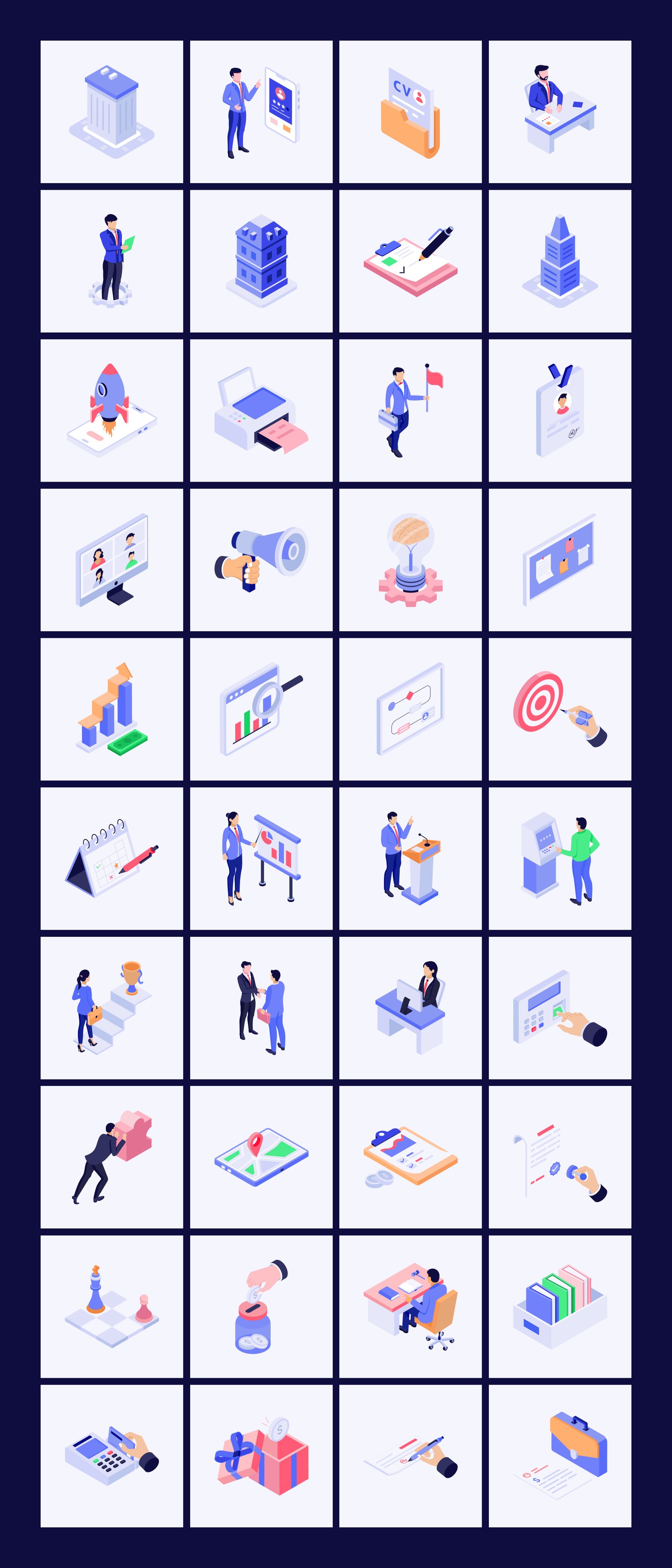 Everyday Isometric Icons Bundle