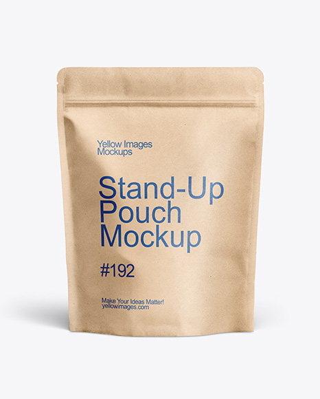 Kraft Stand-up Pouch Mockup