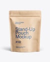 Kraft Stand-up Pouch Mockup