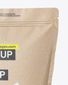 Kraft Paper Stand-Up Pouch Mockup