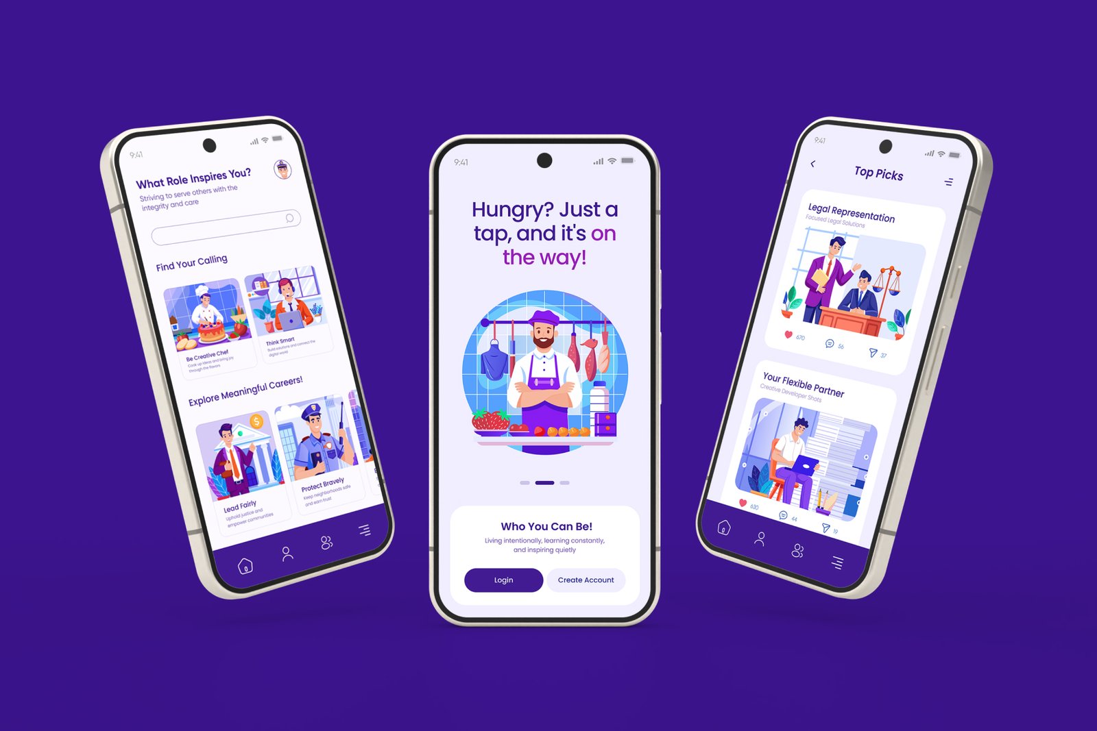 Job Illustrations Art Set