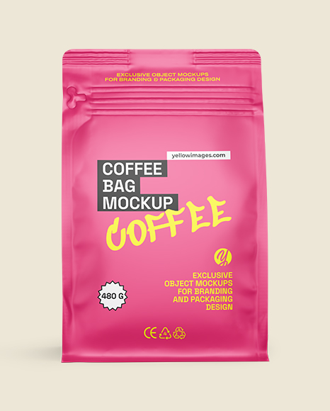 Matte Coffee Bag Mockup