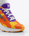 Running Shoes on Women's Legs Mockup