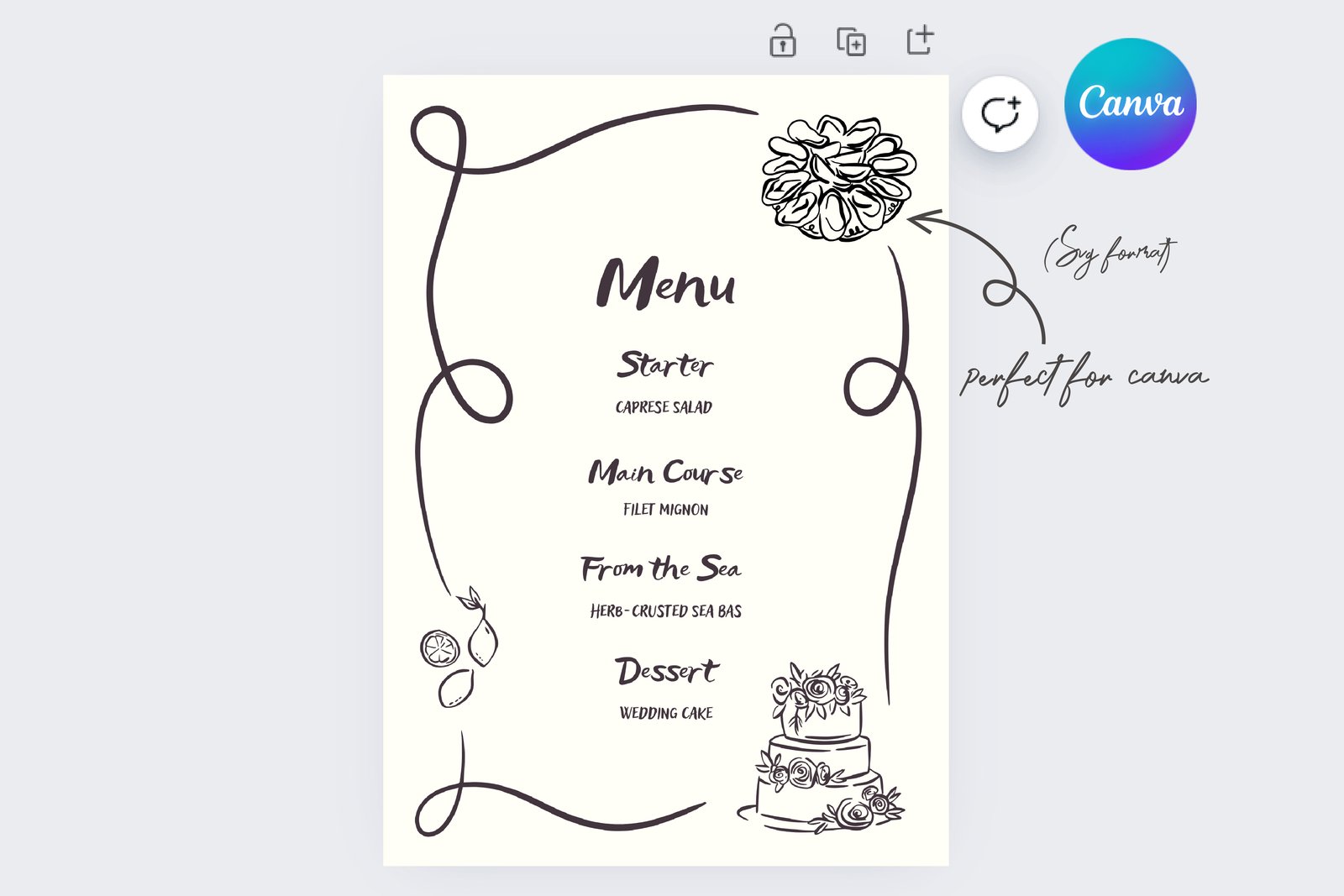 Whimsical Wedding Clipart