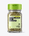 Clear Glass Jar with Fennel Seeds Mockup