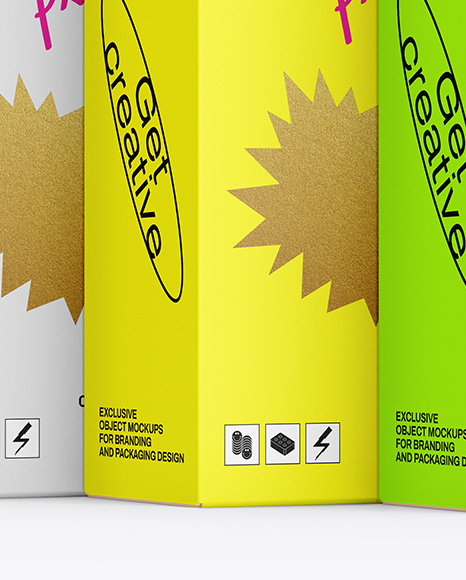 Three Boxes Mockup