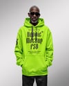 Black Man Wearing Oversize Hoodie and Sweatpants Mockup