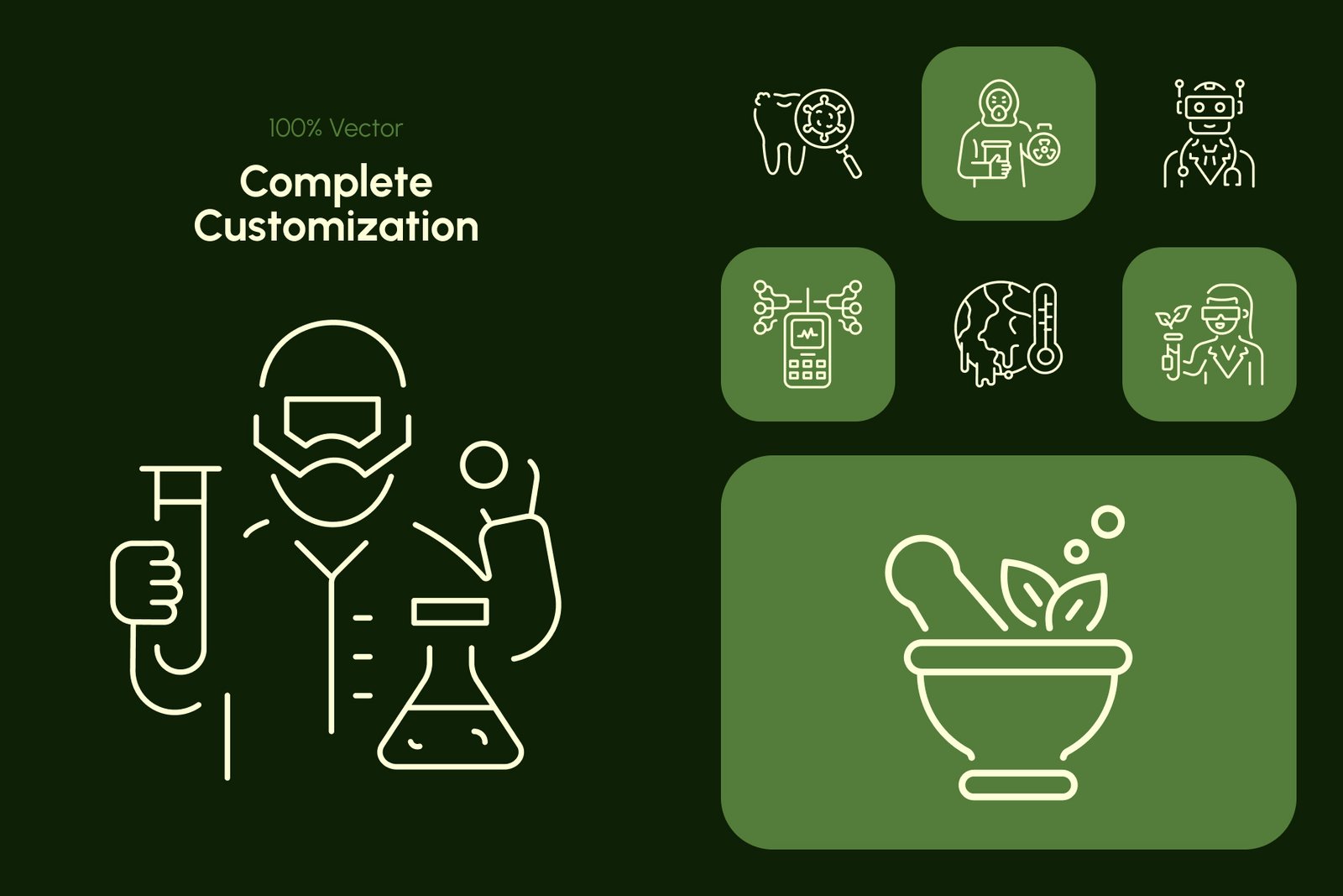 Bio Icons Art Set
