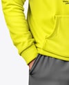 Black Man Wearing a Hoodie and Pants Mockup