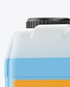 Transparent Plastic 5L Jerrycan Mockup