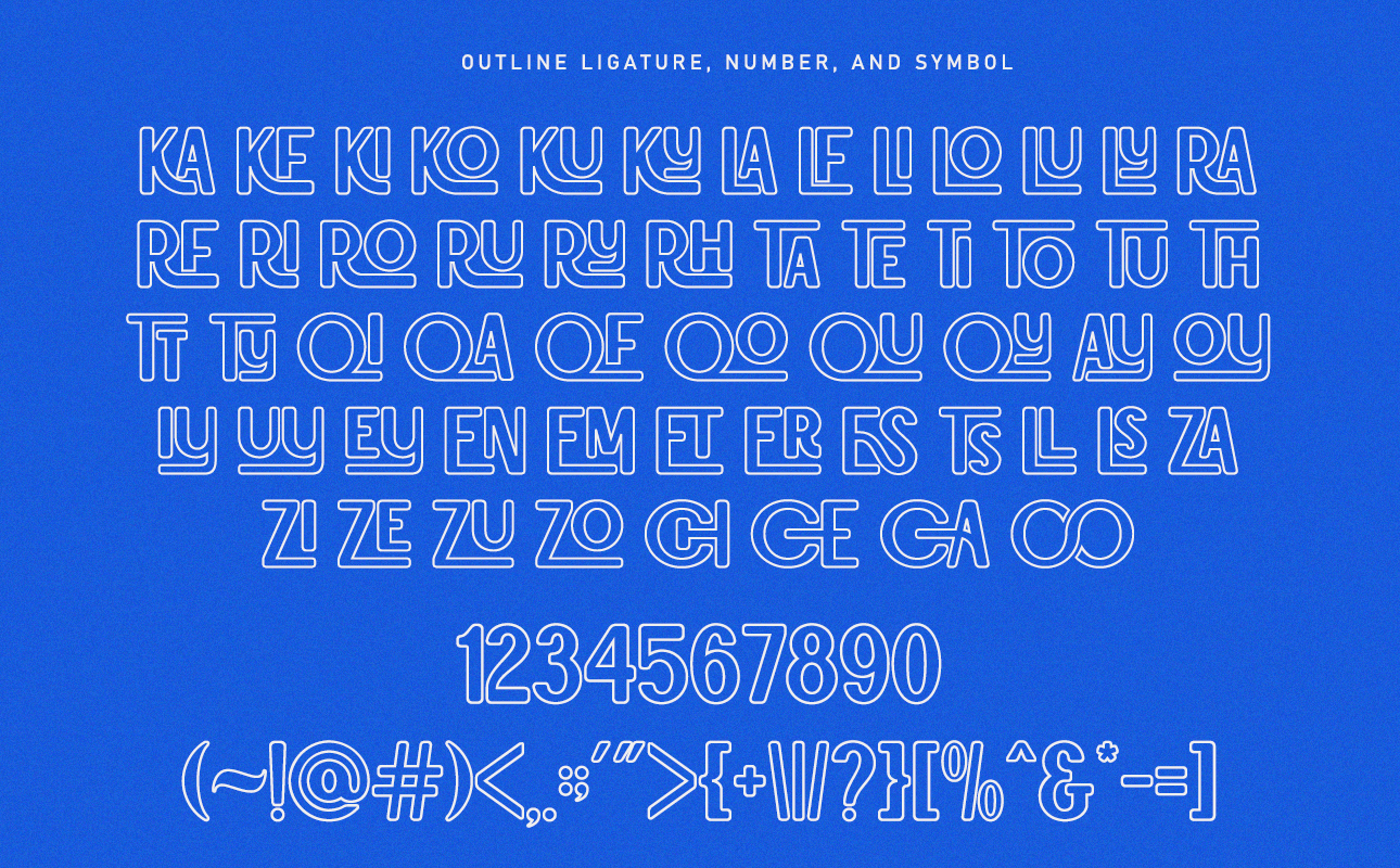 Chiroto - Ligatures Retro Font