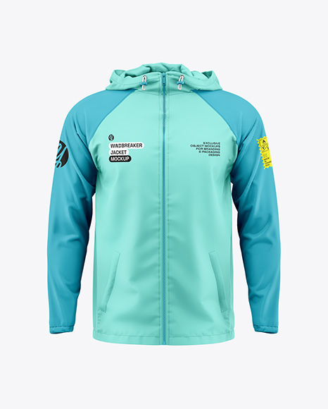 Men's Windbreaker Jacket Mockup