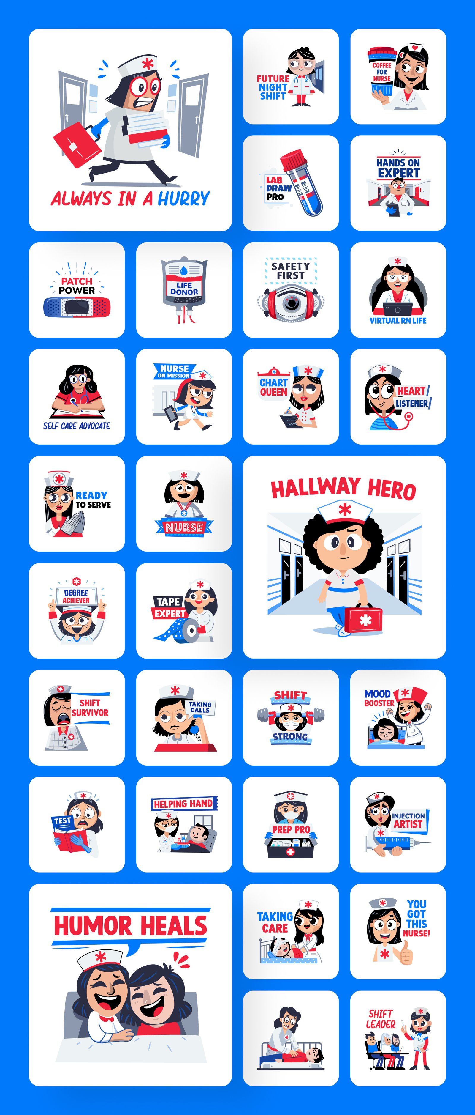 Nurse Stickers Collection