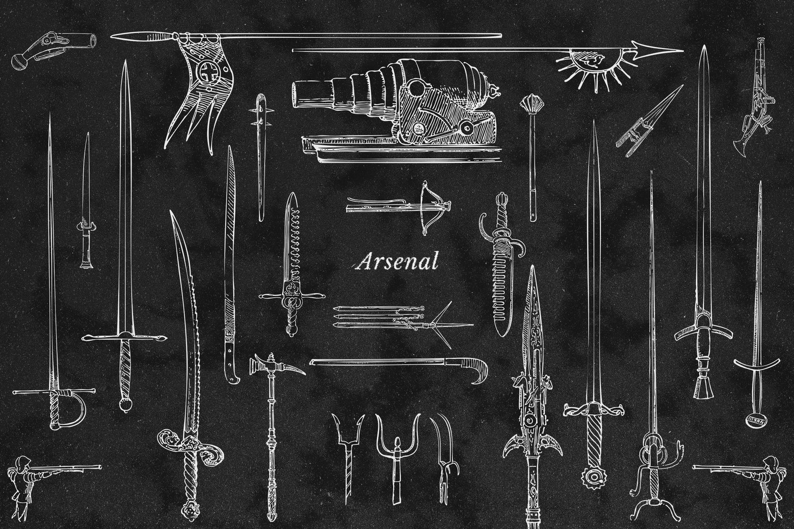 Medieval Weapons and Armour Vectors
